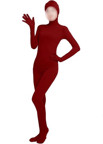 Girls' Women's Full Body Open Face Spandex Unitard Mask Zentai Costume Bodysuit in Kuwait