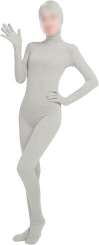 Girls' Women's Full Body Open Face Spandex Unitard Mask Zentai Costume Bodysuit in Kuwait