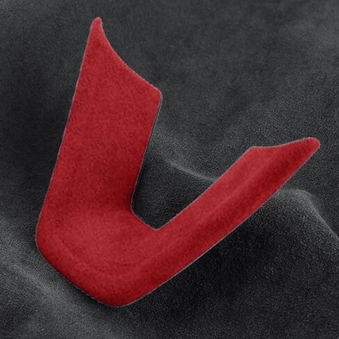 Steering Wheel Decorative Trim Compatible with Tesla Model 3 Highland 2024 Suede Cover Wraps Decor Plates Interior Decorations Accessories (Red) in Saudi Arabia