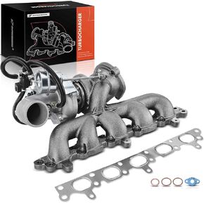 A-Premium Complete Turbocharger Turbo Kit with Gasket Compatible with Volvo C70 2006-2013, C30 2008-2013, S40 2004-2011, V50 2005-2011, 2.5L, K04