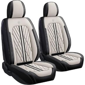 Car Seat Cover Fit for Nissan Titan 2004-2023,5 Seats Napa Leather Waterproof Anti-Slip Seat Cover,Airbag Compatible Easy to Install(Black)