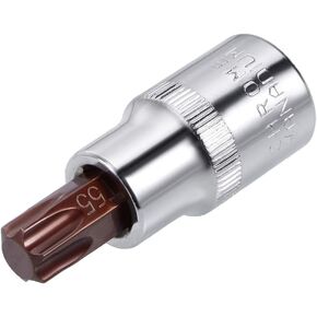 uxcell 1/2-Inch Drive T55 Torx Bit Socket S2 Steel 55mm Length
