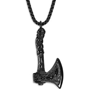 HAQUIL Viking Necklace for Men, Stainless Steel Mjolnir Pendant, Wolf Head King Chain, Viking Jewelry Gift for Men