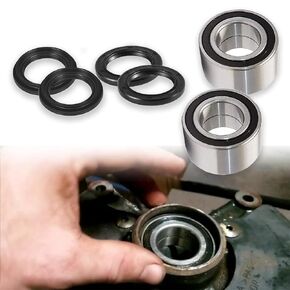 Front Wheel Bearings Seal Kit compatible with 2000-2006 Honda Rancher 350 400 TRX350FE TRX350FM TRX400FA TRX400FGA 4x4 Both Sides