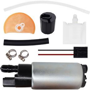 GSS341 Fuel Pump 340LPH Electric Fuel Pump High Performance Replacement for Walbro 255LPH GSS341 Intank Fuel Pump with Installation Kits