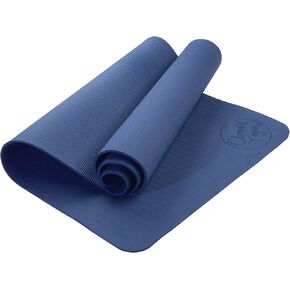 Yoga Mat Thick Non Slip - Longer And Wider Than Other Exercise Mats - ¼-Inch Thick High Density Padding To Avoid Sore Knees During Pilates, Stretching & Toning Workouts For Men & Women (Olive Green)
