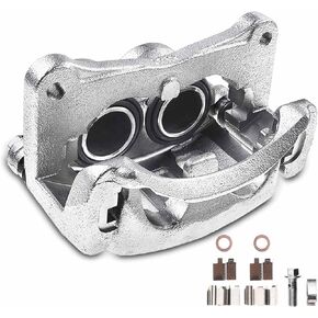 A-Premium Disc Brake Caliper Assembly with Bracket Compatible with Select Mitsubishi Models - Montero 2001-2006, V6 3.5L, V6 3.8L - Front Left Driver Side