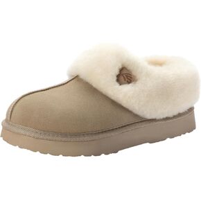 LazyStep Women's Fuzzy Closed Back Slippers in Kuwait