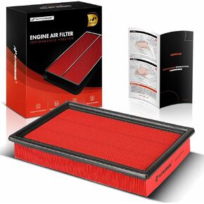 A-Premium Pre-oiled Engine Air Filter Compatible with Ford F-150, F-250, E-150 E-250 Econoline, Crown Victoria, Bronco, Country Squire & Lincoln Town Car & Mercury Grand Marquis
