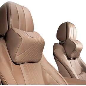 Car headrest Soft Nappa Leather Car Neck Pillow For Most Cars, SUV Sedan Fit For Mercedes Benz AMG S-Class W204 W205 W206 W211 W212 W213 W176 W177 W222 GLC CLE CLA GLB Travel Neck Support Pillows
