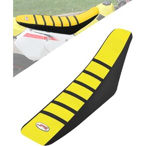 JFG RACING Seat Cover for DRZ400,Motorcycle Gripper Soft Rubber Cushion Cover for DRZ400 DRZ400S DRZ400SM DRZ400E - Yellow