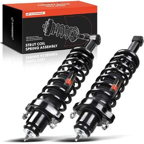 A-Premium Rear Pair (2) Complete Strut & Coil Spring Assembly Compatible with Mitsubishi Lancer GTS 2008 2009 2010, Driver and Passenger Side