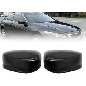 Compatible with 2008 2009 2010 2011 2012 2013 Accord Black Mirror Case 1 Pair Door Side Rearview Mirror Covers Caps