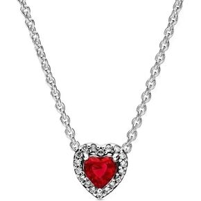 925 Sterling Silver Pendant Necklaces 14K Gold Plated Cubic Zirconia Heart Necklace, Cute Dainty Love Pendant Necklaces for Women Girls