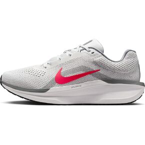 Nike Winflo 11 Men's Road Running Shoes (FJ9509-005, Photon Dust/Smoke Grey/Light Smoke Grey/Fire Red)