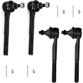 4pc Outer and Inner Tie Rod End Kit EV800937 ES801156 ES801157, Steering Tie Rod End, Outer Inner Tie Rod Ends for Honda CR-V 2012 2013 2014 2015 2016