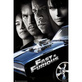 BUY ART FOR LESS Officially Licensed Fast & Furious 4 Art Poster - 24 x 36 Inch - Decorative Print - Poster Paper - Ready to Frame