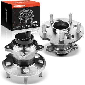 A-Premium 2 x Rear Wheel Bearing and Hub Assembly with ABS & 5-Lug Compatible with Toyota Sienna 2004-2010, FWD Only
