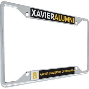 Desert Cactus Xavier University of Louisiana License Plate Frame Gold XULA HBCU Metal Car Tag Holder for Front or Back of Car Officially Licensed (Alumni)