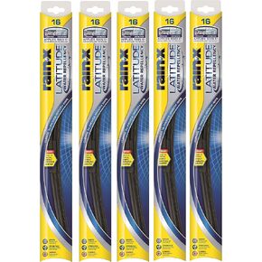 Rain-X 5079274-2-5PK Latitude 2-IN- 1 Water Repellency Wiper Blade, 16" (Pack of 5)
