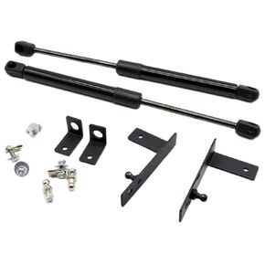Lift Supports for Hyundai Tucson (TL) 2015-2021 Front Bonnet Hood Modify Carbon Fiber Gas Charged Shock Dampers Spring Struts Bar (2 PCS) (Normal Black)
