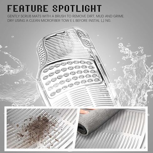 Aluminum Universal Car Floor Mats All Weather Car Mats Metallic Design Car Floor Liner for Sedan, SUVS, Truck and Vans Silver Car Floor Mats Full Set 4 Pcs for Women,Cute Girly in Saudi Arabia