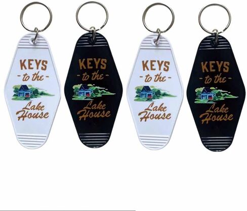 4pcs Lake House Keychain Bulk Keys To The Lake House Key Chain Motel Key Ring New Home Key Chain in Kuwait
