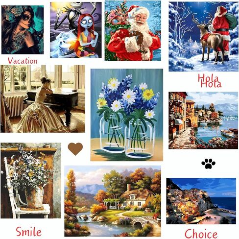 Ciuduled Paint by Number-My Gloden Retriever,Paint by Numbers Kit for Adults Beginner,Adult Paint by Numbers Kits, Paint by Number for Adults on Canvas,Interior Decoration,Christmas Gift in Saudi Arabia