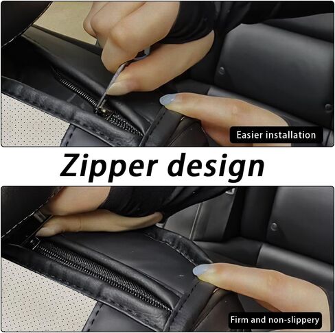 Car Seat Cover Fit for Nissan Titan 2004-2023,5 Seats Napa Leather Waterproof Anti-Slip Seat Cover,Airbag Compatible Easy to Install(Black) in Saudi Arabia