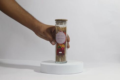 Velvet Musk Incense Sticks - Set of 80 (6" Each) in Glass Jar | Natural & Non-Toxic (Sleep) in Saudi Arabia