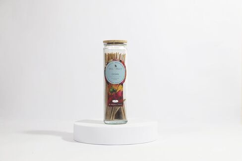 Velvet Musk Incense Sticks - Set of 80 (6" Each) in Glass Jar | Natural & Non-Toxic (Sleep) in Saudi Arabia