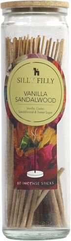 Velvet Musk Incense Sticks - Set of 80 (6" Each) in Glass Jar | Natural & Non-Toxic (Sleep) in Saudi Arabia