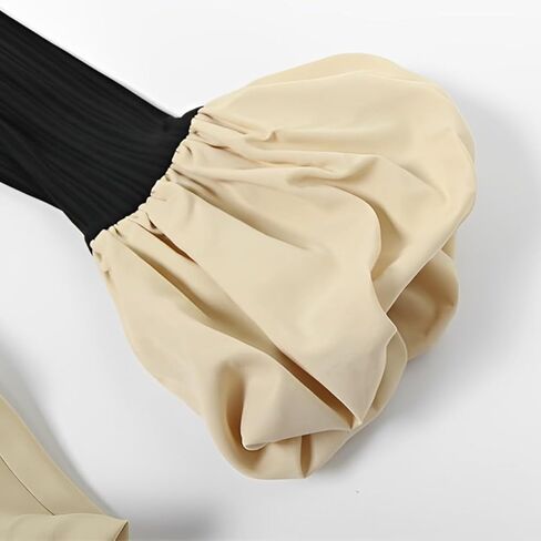 Women's 2024 Fall Dress Sexy Crew Neck Puffy Long Sleeve Bubble Party Club Bodycon Mini Dresses in Kuwait