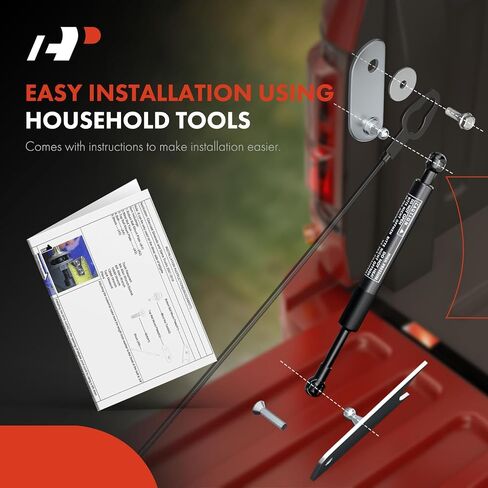 A-Premium Tailgate Assist Truck Tail Gate Lift Assist Shock متوافق مع Chevy Silverado وGMC Sierra 1500 2007-2018، HD 2500 3500 2007-2019 ممتص صدمات الباب الخلفي للشاحنة DZ43102 in Saudi Arabia