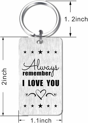 Gezxin Bonus Brother Keychain Gifts - عيد ميلاد سعيد خطوة الأخ عيد ميلاد سلسلة المفاتيح من أي وقت مضى - هدية عاطفية لمكافأة خطوة الأخ الزفاف عيد الميلاد عيد الميلاد عيد الحب عيد الأب عيد الفصح يعرض in Kuwait