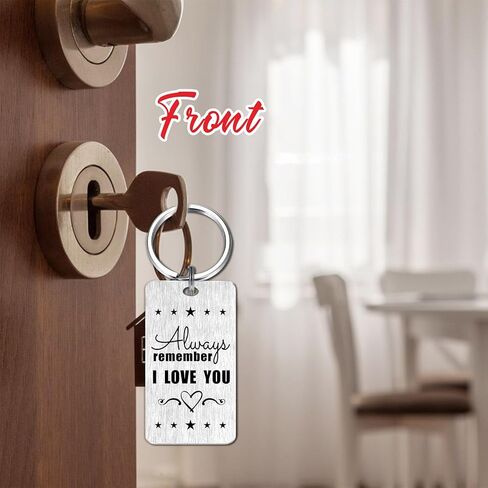 Gezxin Bonus Brother Keychain Gifts - عيد ميلاد سعيد خطوة الأخ عيد ميلاد سلسلة المفاتيح من أي وقت مضى - هدية عاطفية لمكافأة خطوة الأخ الزفاف عيد الميلاد عيد الميلاد عيد الحب عيد الأب عيد الفصح يعرض in Kuwait