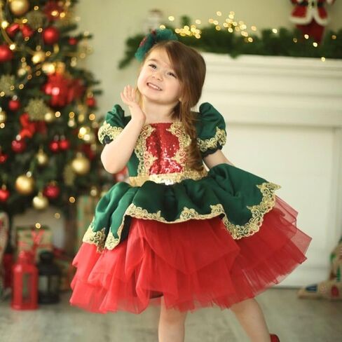 Tulle Midi Girl Dress - Blush Knee Length Puffy Seguin Outfit - Elegant Tulle Skirt for Girls - Blush Baby Clothes - Perfect for Christmas, Weddings & Special Occasions (Blush, 3 years) in Kuwait