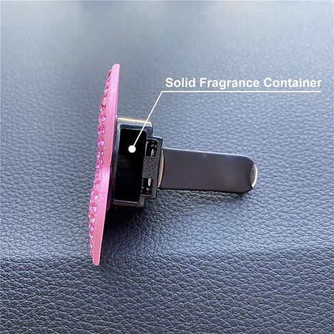 2 Pieces Bling Sexy Lip Air Vent Clips Rhinestone Lipstick Car Air Freshener Clip Crystal Car Air Outlet Decorations Charm Car Inter Decor Accessories for Girls Women in Kuwait