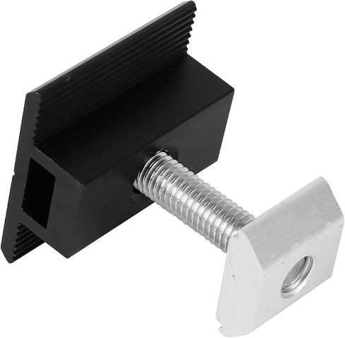 Adjustable Solar Middle Clamps Solar Mount Bracket Solar Panel Middle Clips Roof Mount Mid Clamp for Securing 30mm - 50mm Thick Solar Panels to Rails (Adjustable Mid Clamp 12 Pack) in Kuwait