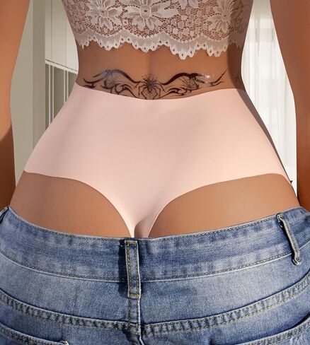 Hibluco Seamless High Waisted Thong For Women Underwear Sexy G String Panties in Saudi Arabia