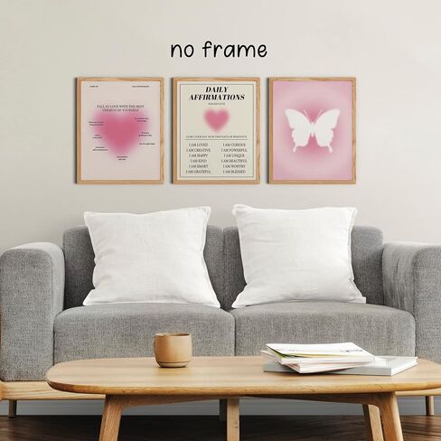 KEUSPI Mind Body Soul Colorful Aura Energy Gradient Minimalist Y2K Wall Art Poster Posters Prints for Girls Bedroom Dorm Decor,Positive Spiritual Decorations Posters Unframed 8x10 Inches Set of 3 in Kuwait