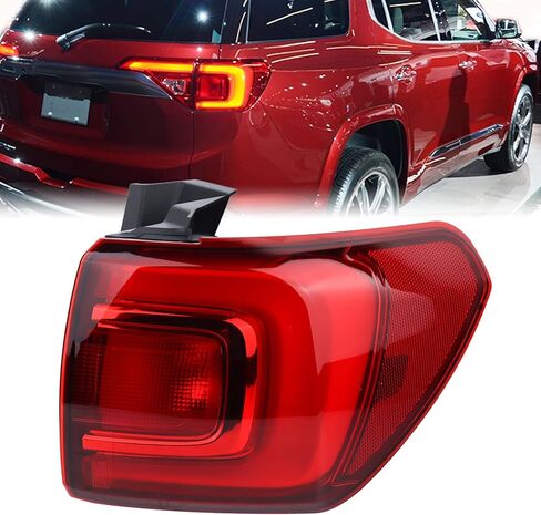 Right Passenger Side Outer Tail Light LED Rear Lamp Compatible for 2017 2018 2019 GMC Acadia With Bulbs 84108398 84709442 GM2805126 in Kuwait