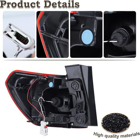 Right Passenger Side Outer Tail Light LED Rear Lamp Compatible for 2017 2018 2019 GMC Acadia With Bulbs 84108398 84709442 GM2805126 in Kuwait