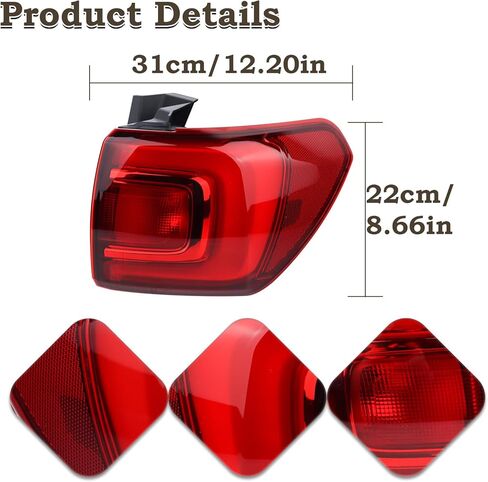 Right Passenger Side Outer Tail Light LED Rear Lamp Compatible for 2017 2018 2019 GMC Acadia With Bulbs 84108398 84709442 GM2805126 in Kuwait