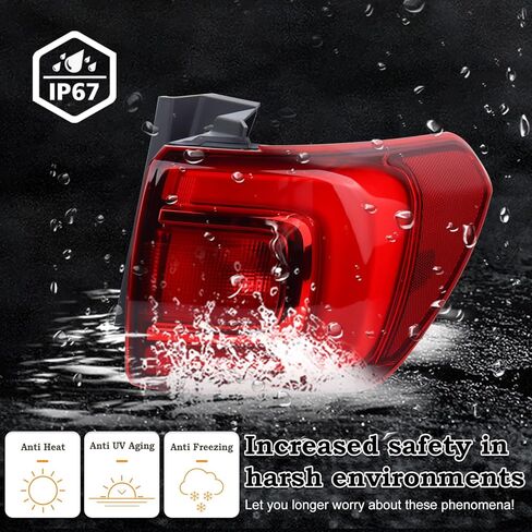 Right Passenger Side Outer Tail Light LED Rear Lamp Compatible for 2017 2018 2019 GMC Acadia With Bulbs 84108398 84709442 GM2805126 in Kuwait