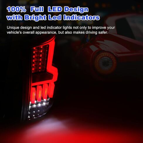 ROXX Full Led Tail Lights Assembly for 1999-2006 Chevy Silverado 1500/2500/ 3500, Led Taillights Pair for 1999-2003 GMC Sierra, Full Led DRL/Brake Lights/Reverse/Turn Signals (Clear Lens) in Kuwait