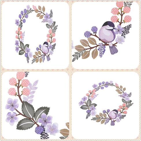 DUZYXI Round Metal Bird Wall Art Decor Metal Birds Mural Hanging Silhouette Bird and Flower Combination Patio Decor Suitable for Home Garden Living Room and Porch Party Art Decor-Purple in Saudi Arabia