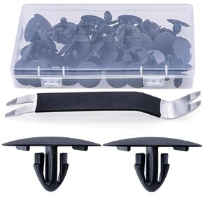 Rexka 41pcs Hood Insulation Retainer Clip for Toyota Lexus 90467-09050 90467-A0003 - Multipurpose Auto Trim Panel Body Remover