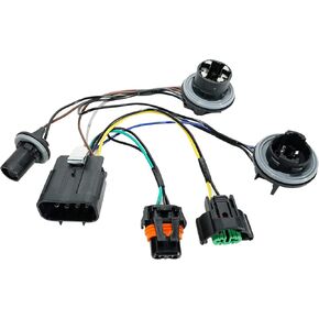 RED WOLF Headlight Wiring Harness Fits for 2007-2014 Chevy Tahoe Suburban Avalanche GM Replaces OEM 15950809 15782377 Headlamp Wire Harness Left Right Side Lamp Socket for GM Pickup SUV 20 AWG