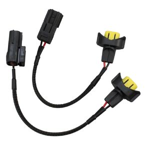 Headlight Wiring Harness Socket Adapter Connector FIT for Nissan Maxima Altima Rogue Low Beam 2007-2014 HID Wiring to Halogen (2 PCS)